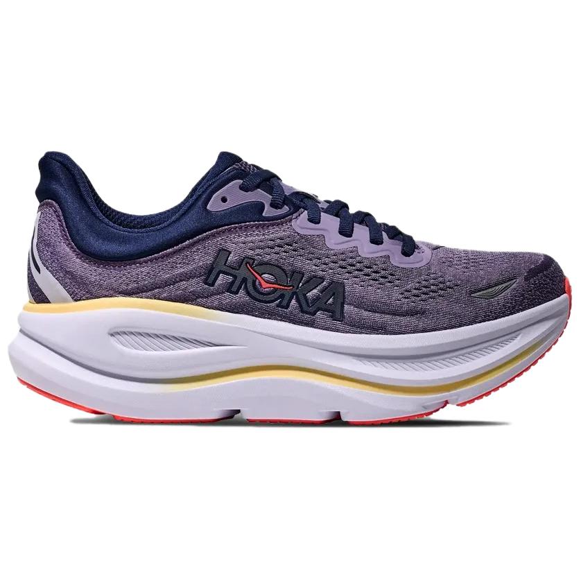 HOKA One One Bondi 9 Удобные беговые кроссовки Женские Фиолетовые 1162012-BJM