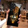 Крутой 2D чехол для телефона с леопардовым бриллиантовым узором для Samsung S26 S25 S24 S23 S22 S21 S20 A56 A36 A16 - Стеклянная защитная крышка