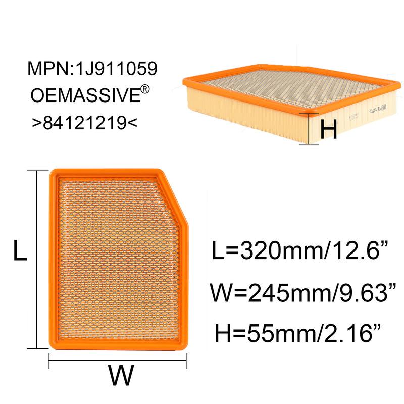84121217 Air Filter For Chevrolet Silverado Suburban GMC Sierra Yukon Cadillac Escalade 2019 2020 2021 2022 2023 2024 2025