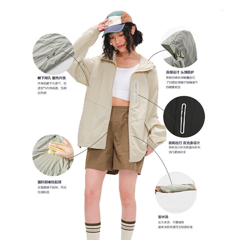 Легкая солнцезащитная одежда женская летняя мужская уличная легкая солнцезащитная верхняя одежда upf100 + солнцезащитные куртки, легкие и дышащие куртки