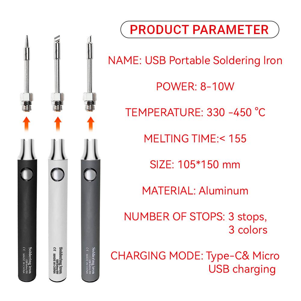 5V USB Беспроводной Электрический Паяльник Портативный Паяльник Ручка Перезаряжаемый Регулировка Температуры DIY Сварочное Оборудование