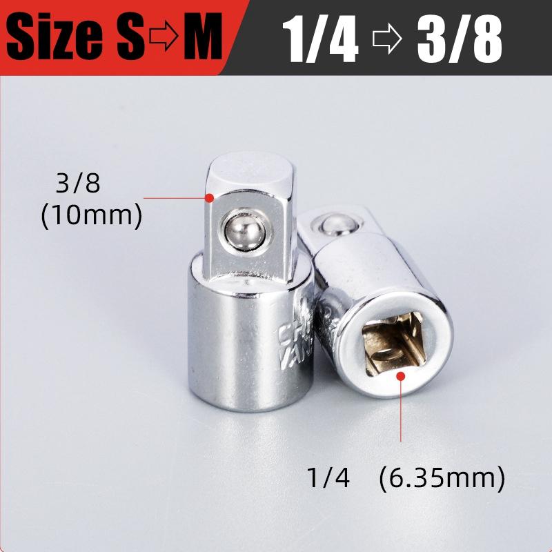 1/2,1/4,3/8 Трещотки Адаптер для торцевого ключа Переходник для торцевого ключа Адаптер для храповой муфты Приводной гаечный ключ Соединительная головка