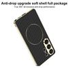 Electroplated Leather TPU Magnetic Nickel‑Ring Protective Phone Case For Samsung Galaxy S26 Ultra 5G