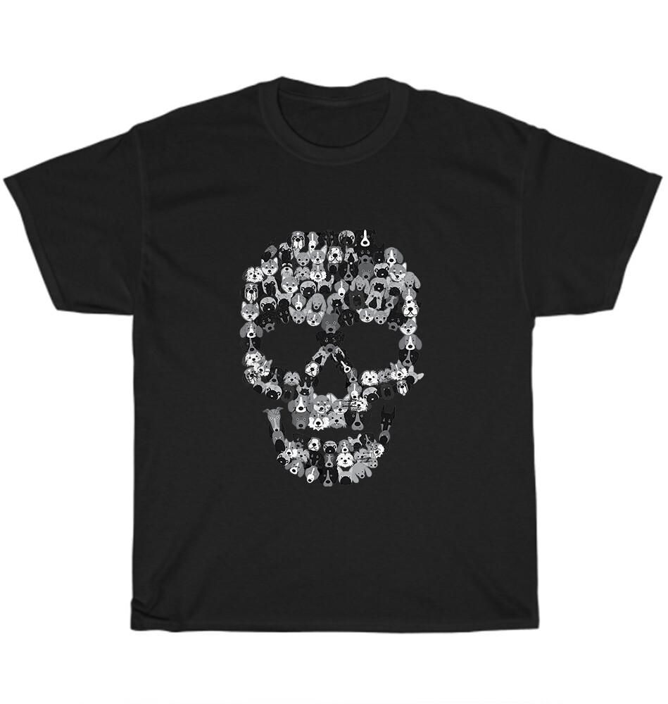 Dog Skull Creepy Puppy Skeleton Dogs Pet Lover T-Shirt Scary Unisex Tee Gift NEW
