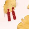 Cute Lucky For You Women Congratulations Earrings New Year Gift Dangle Earrings Fashion Jewelry