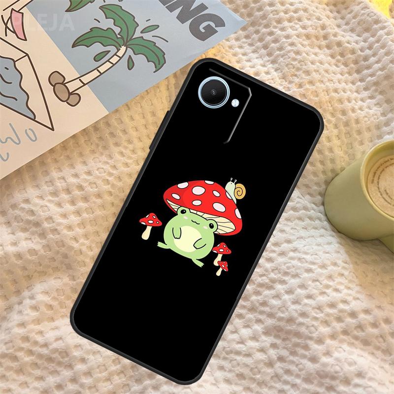 Милый Чехол Лягушка Гриб Для Realme C71 C75 C61 C53 C55 C33 C63 C51 C65 C67 11 12 13 14 Pro Plus GT6 GT7 15 Pro