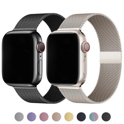 Миланская петля Ремешок Для Apple Watch Ремешок 44мм 40мм 45мм 41мм 49мм 42мм 38мм correa bracelet iWatch серия 3 6 se 7 8 9 5 ultra 2