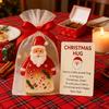 Yousheng Little Pocket Christmas Hug Small Resin Santa Claus Ornaments with Encouragement Card Emotional Support Keepsake for Friends Family Christma