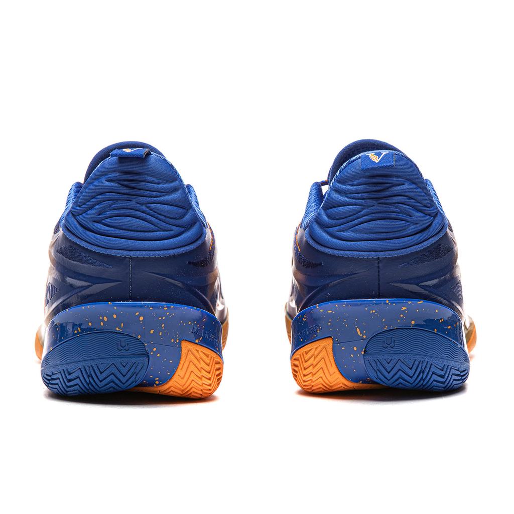 Баскетбольные кроссовки Li Ning Wade 808 5Ultra V2 Мужские Низкие Сине-Оранжевые ABAV045-5