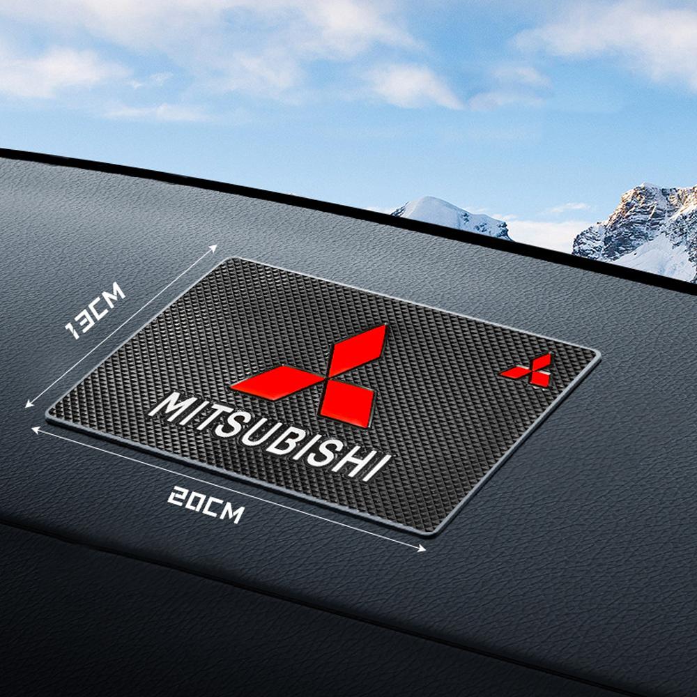 PVC Non-slip Car Dashboard Pad Interior Mat for Mitsubishi Lancer ASX L200 Colt Pajero Outlander Eclipse Mirage wheelcap