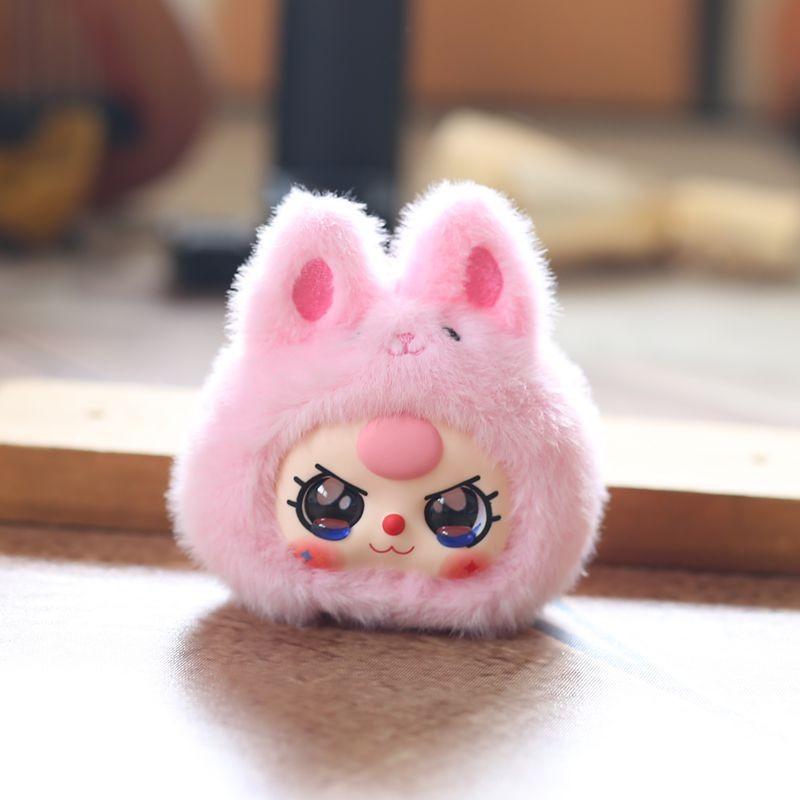 Plush Baby Three Toy Keychain Pp Cotton Stuffed Cute Backpack Gift Accessory