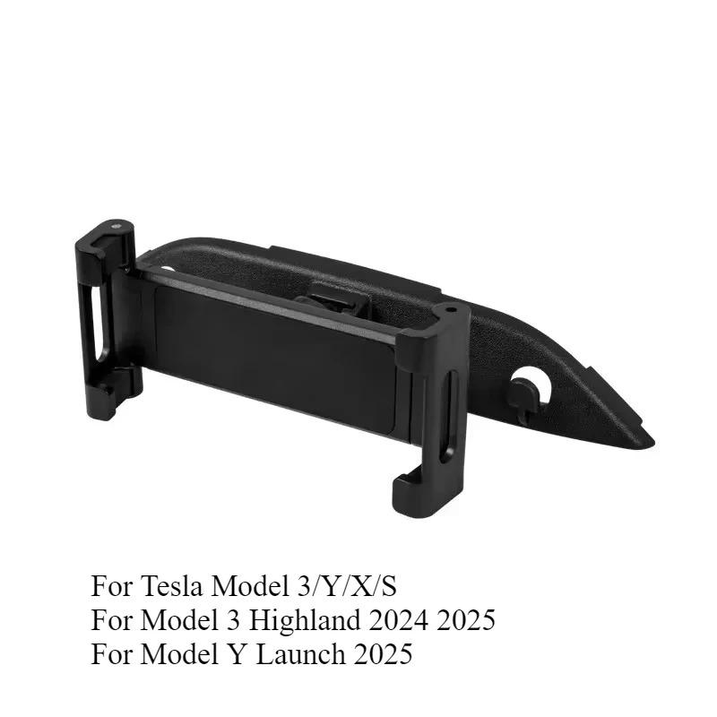 For Tesla Model 3/Y/X/S/3+ Rear Seat Back Bracket 360 Degree Rotati Tablet Mobile Phone Headrest Holder Car Accessories 2026