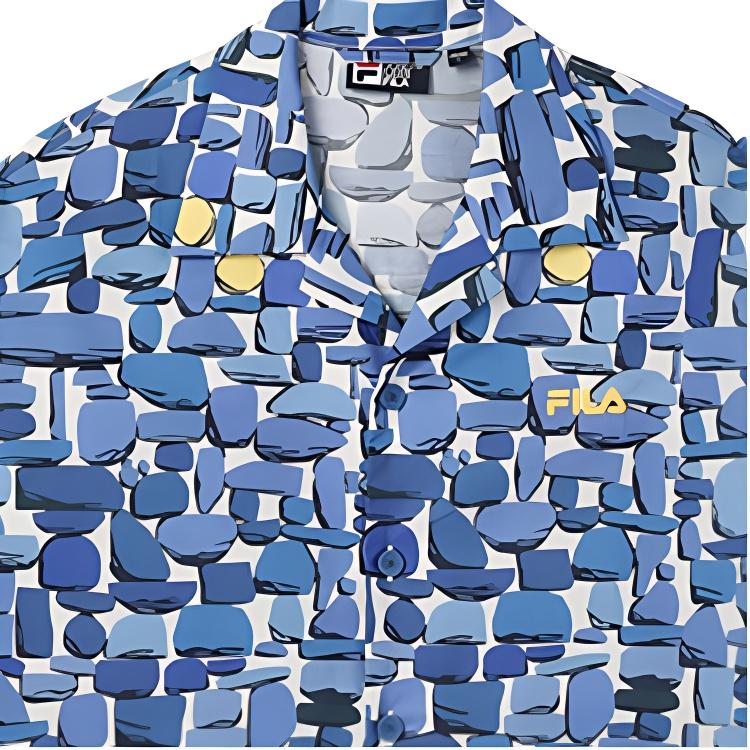 Fila X TIM LAHAN Оригинальная Модная Удобная Рубашка Поло Унисекс Рубашки F51M529403F-ZB