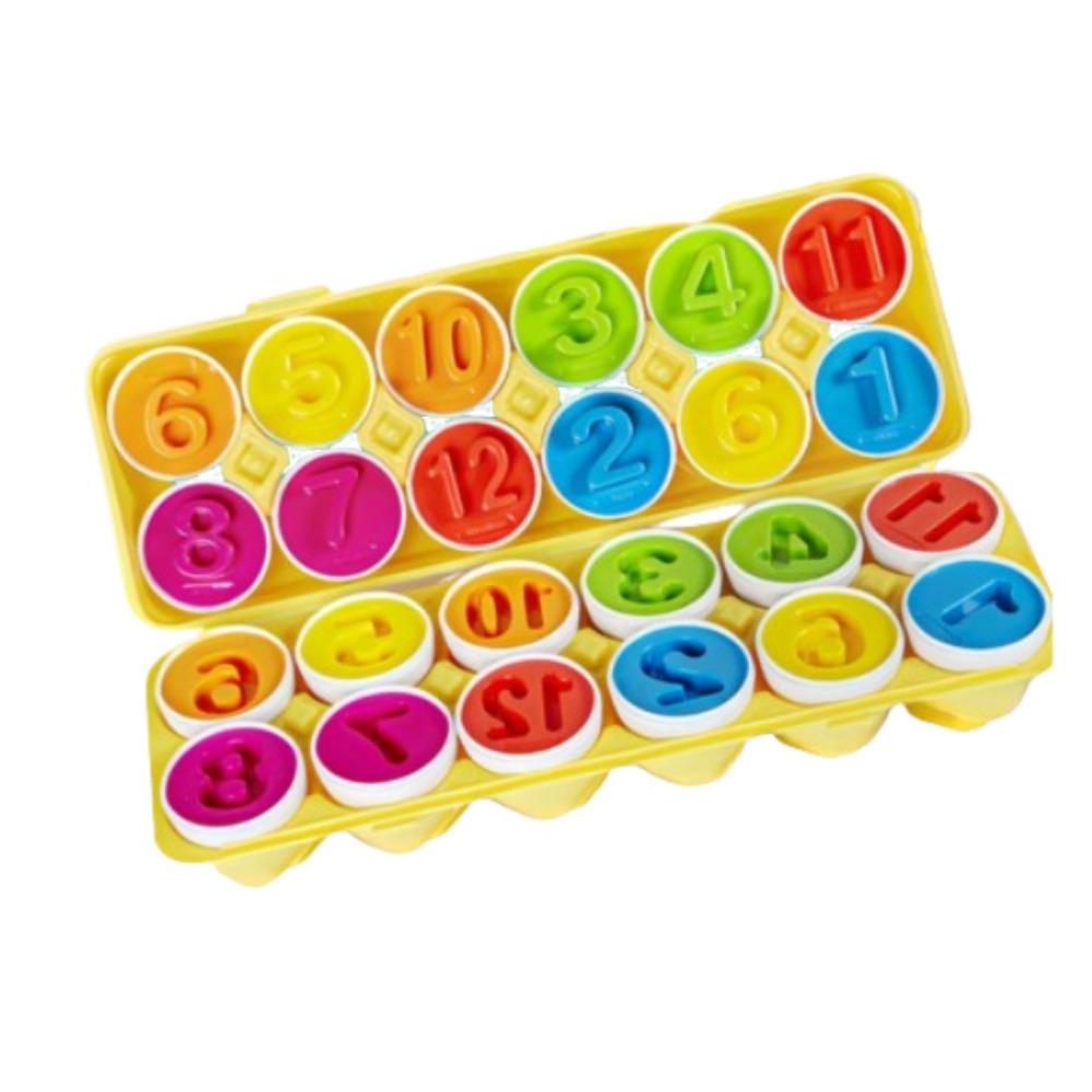 Plastic Sports Egg Carton Toys Cute Matching Smart Eggs Toy Kindergarten Babies