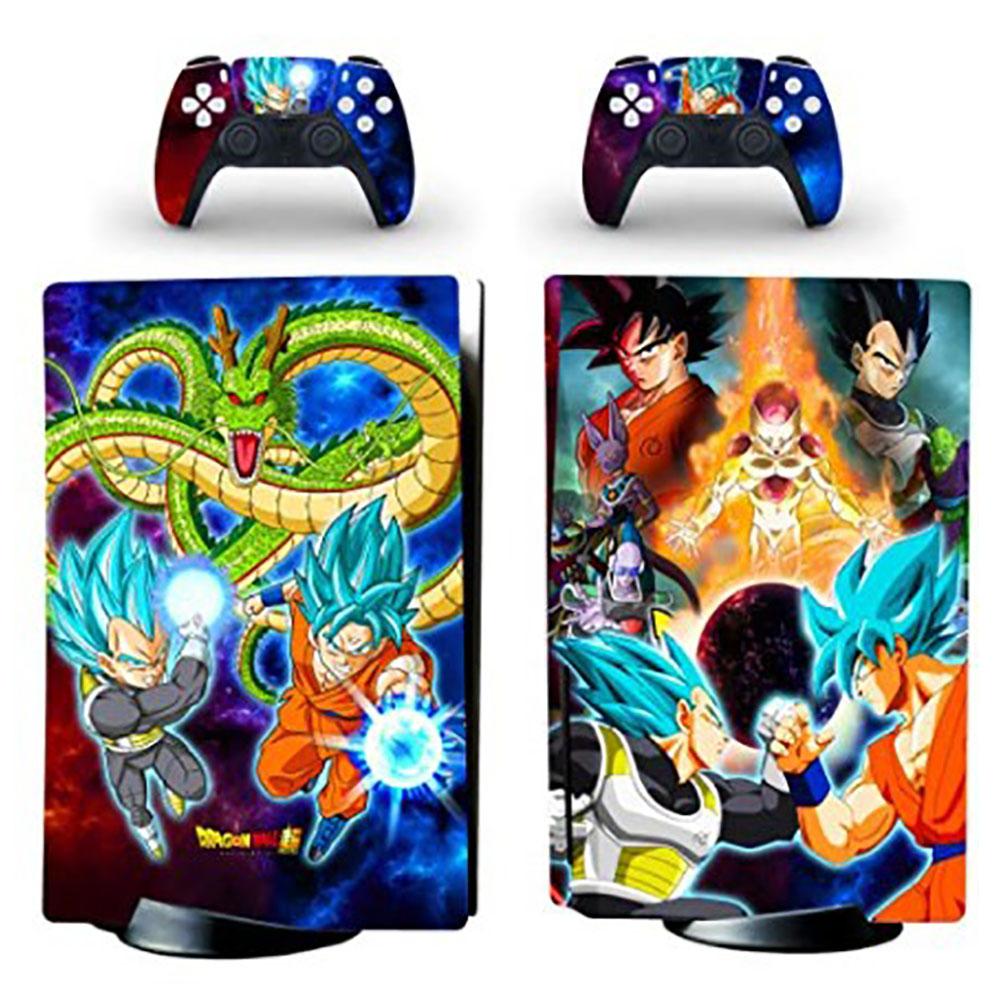 Новые наклейки-скины Dragon Ball Z DBZ Super Son Goku Vegeta для PS5 с дисководом
