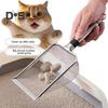 Cat Litter Scoop Fine Mesh Stainless Steel Large Scoop Comfortable Grip Pet Feces Cleaning Mesh Sieve for Cat Litter Box Pet Toilet
