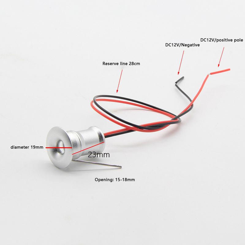 Мини светодиодный прожектор 12 В с регулируемой яркостью 15 мм вырез врезной светильник потолочный светильник витрина дисплей освещение небольшой прожектор