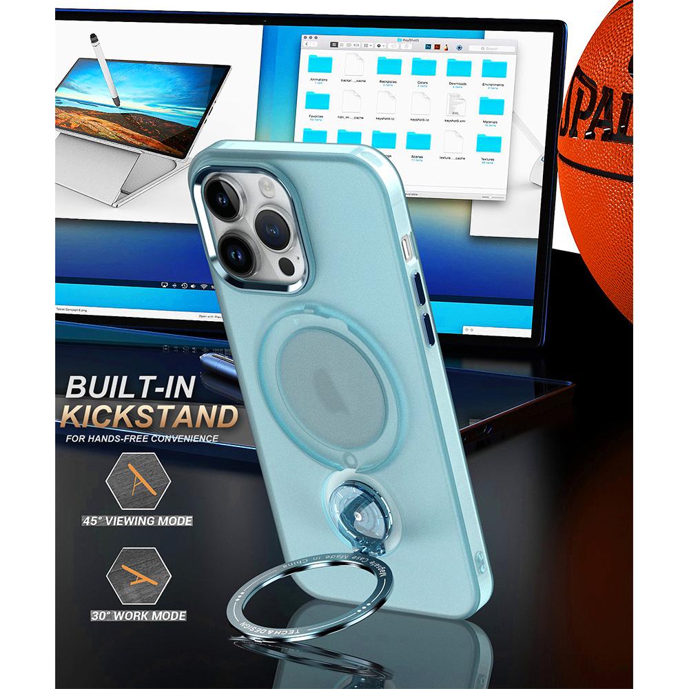 Магнитный металлический чехол-подставка для iphone 15 14 Plus 13 12 11 Pro Max с кольцом-держателем, противоударный чехол Magsafe с беспроводной зарядкой