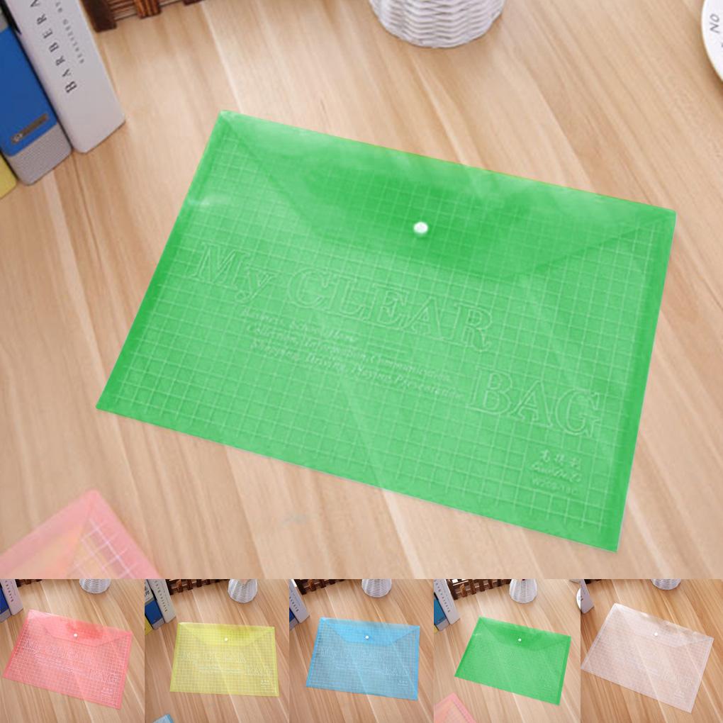 1/5/10 шт. Пластиковый пакет для документов формата А4 из ПВХ Бумага Офисные принадлежности Прозрачные пакеты для файлов