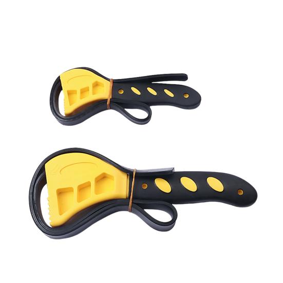 1/2 шт. Регулируемый ленточный ключ для масляного фильтра, сантехники, крана для раковины, инструмент для труднодоступных мест, эргономичная ручка, многоцелевой ленточный ключ, открывалка для бутылок