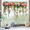 Цветы и растения, Зеленые растения, Наклейки на стену с бабочками, Наклейки на окна, Наклейки на стекло, Наклейки для декора дома ПВХ Самоклеящаяся Настенный декор