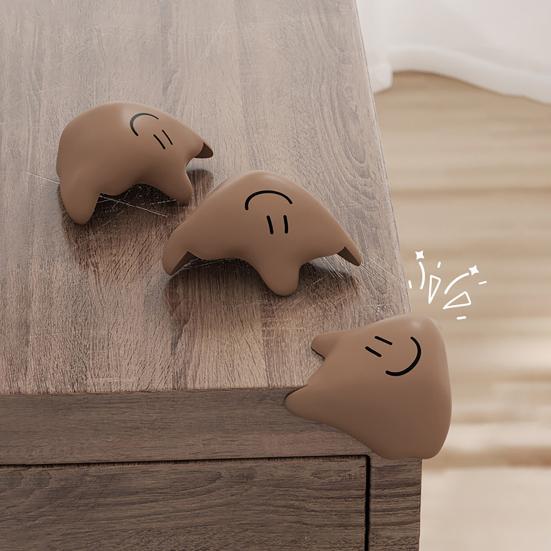 Smiling Fluid Furniture Corner Protector Anti-collision Baby Proof Self-adhesive Table Desk Right Angle Sharp Edges Corner Guard Bumper