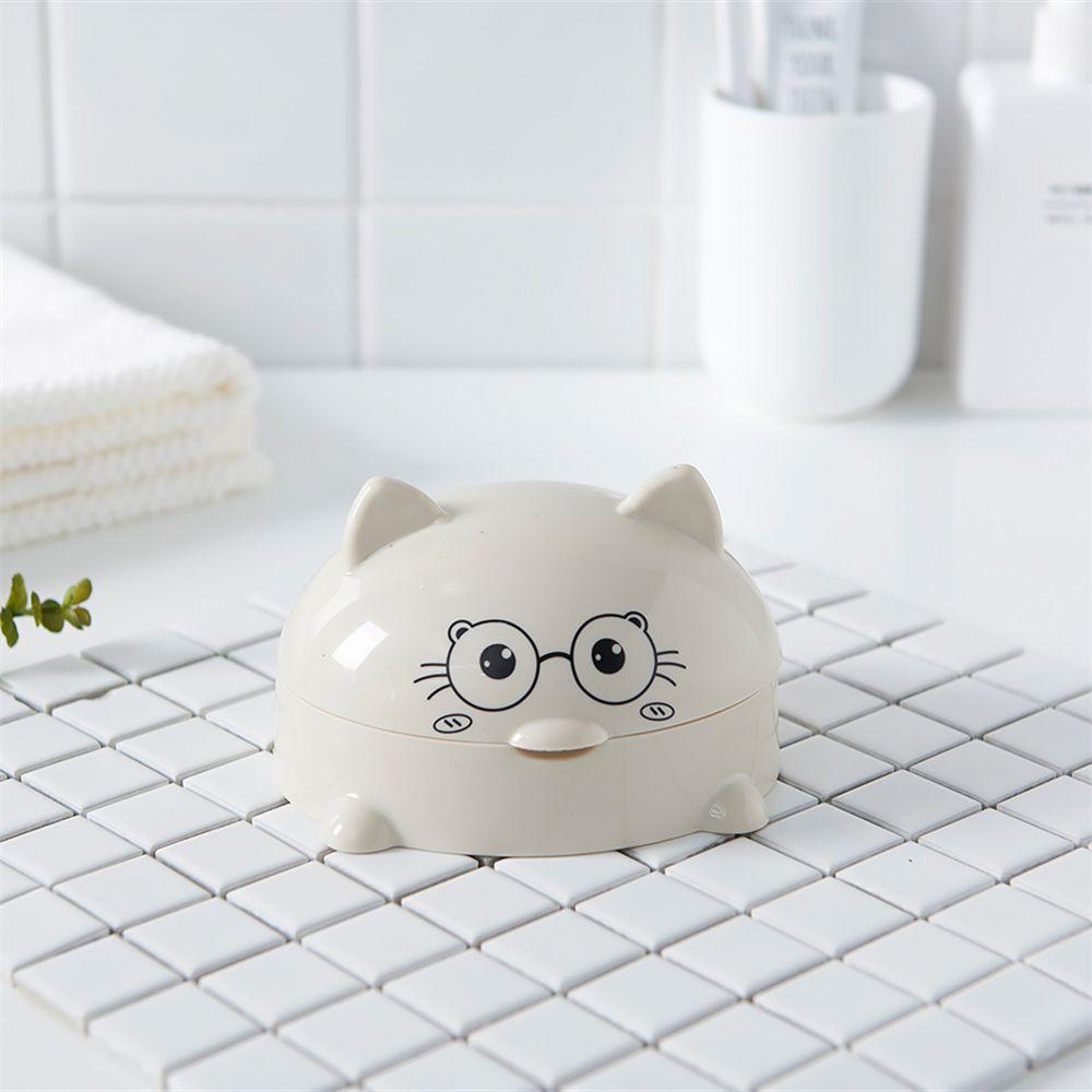 Cute Soap Holder Bathroom Cartoon With Cover Soap Box Soap Dish