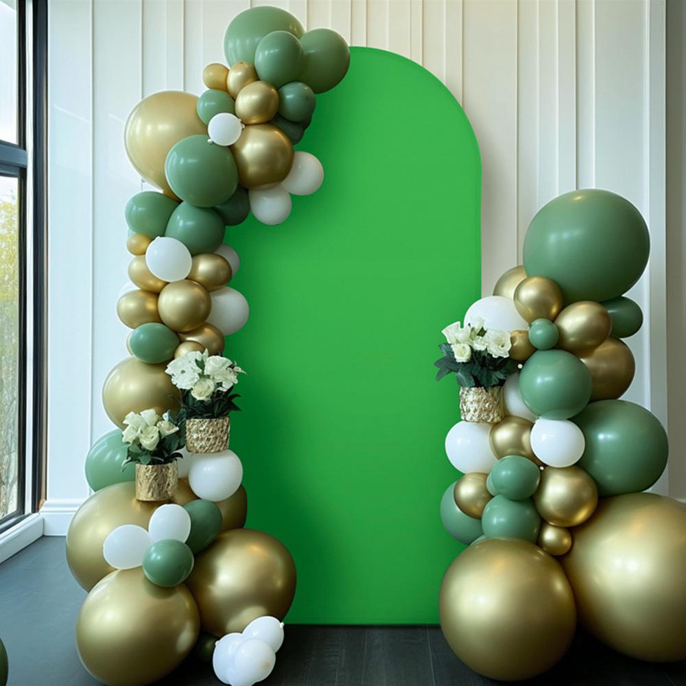 1Pc Spandex Wedding Arch Cover Fitted Stand Covers Round Top Backdrop for Baby Shower Birthday Party Ceremony Wedding Decoration