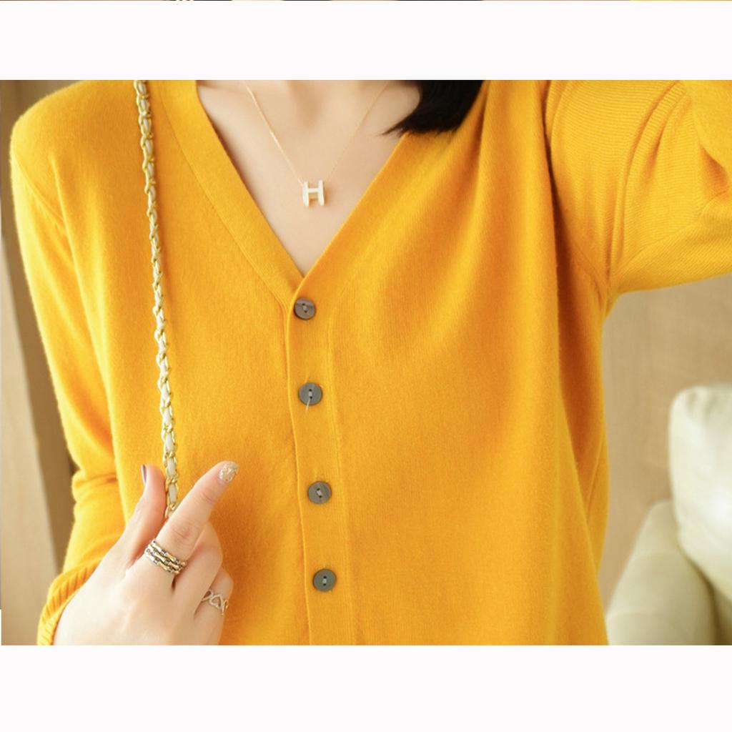 Женский трикотаж с V-образным вырезом, однобортный, на пуговицах, пуловеры, свитера женские, осень-весна, с длинным рукавом, короткие, маленькие, свежие, верхняя одежда, трикотажные кардиганы, топы