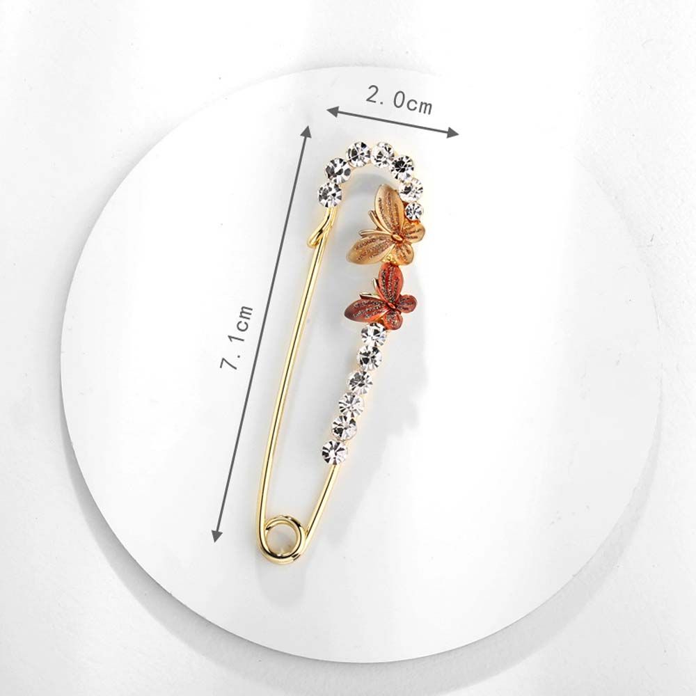 Flower Simulated Pearl Rhinestone Butterfly Enamel Zinc Zinc Alloy Brooches Pin Corsage Accessories Jewelry