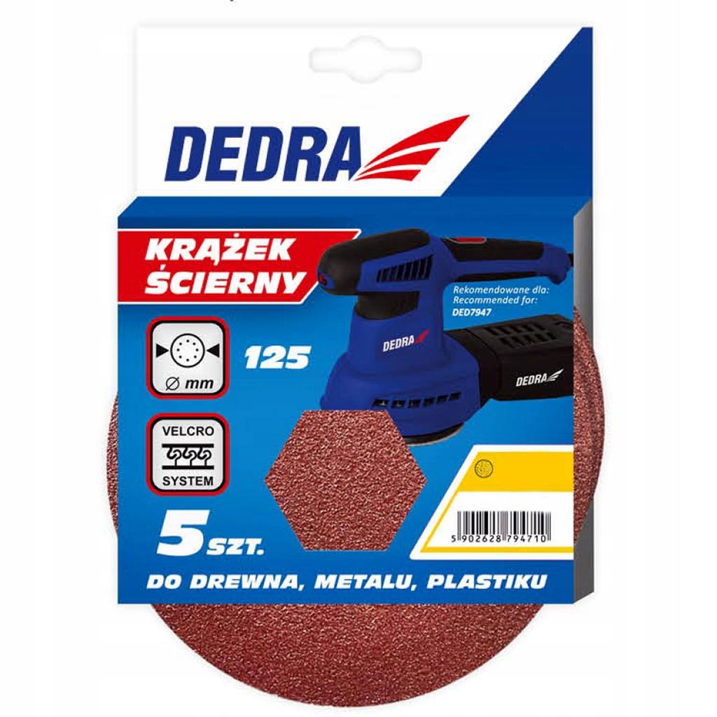 Delta Sandpaper 150Gr, 140X140X80Mm, Velcro, Set of 5