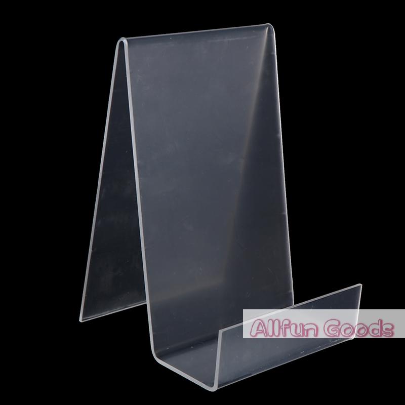 [TG835]Transparent Acrylic Bookshelf Stand Book Display Stand Album Notebook Stand Desk Storage Rack Office Accessories