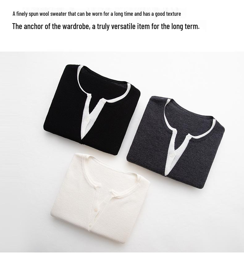 Women's Pure Wool Cardigan - German Yanzhi Yarn, Two-Piece Knit, Long-Sleeve Sweater Coat