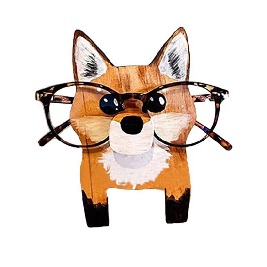 Деревянный держатель для очков в виде животного, резной держатель для очков на столешницу, органайзер для очков в виде животного для домашнего офиса, школьной парты