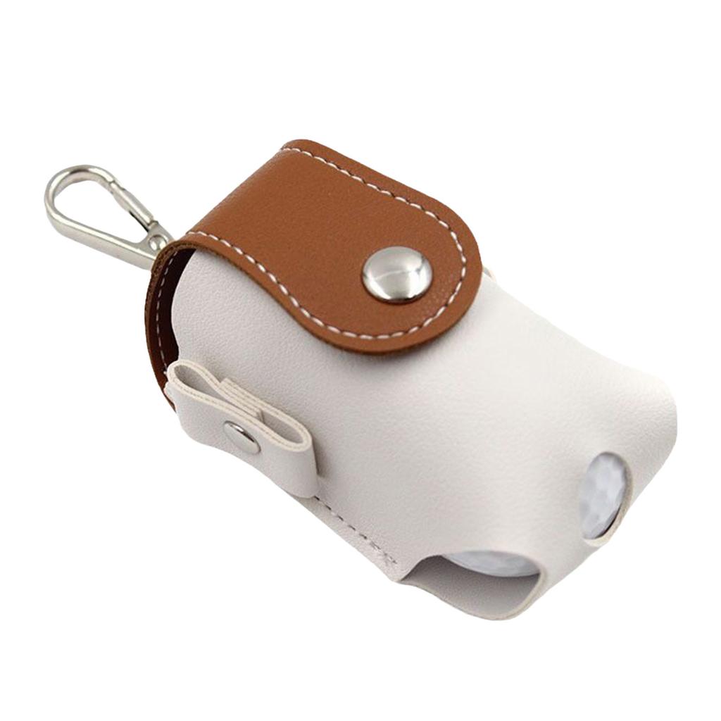 Поясная сумка для мячей для гольфа из ПУ кожи, Портативный мини-чехол с держателем для ти и металлической пряжкой для женщин и мужчин