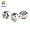 Nickel-Plated White Zinc External Tooth K-Type Cap Nut Multi-Tooth Washer M3-M8