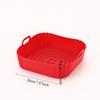Silicone Air Fryer Basket Liners Non-Stick Baking Tray Heat-Resistant Round and Square Cooking Mats Oven Steamer Accessories