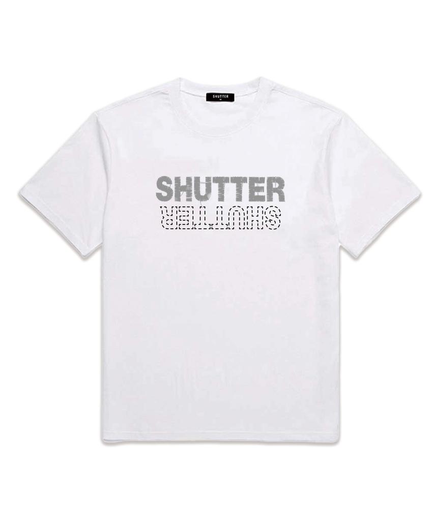 SHIRTER Футболка с коротким рукавом и вышитым логотипом (Ss006) белый