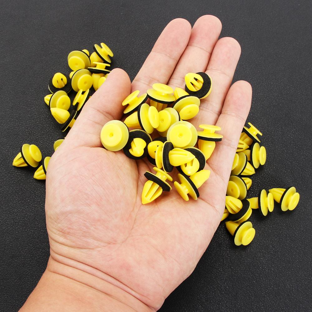 10 мм пластиковый автомобильный зажим с заклепками для Volkswagen VW Passat Tiguan T-Roc Golf Jetta Sharan Scirocco EOS T-Cross Bora