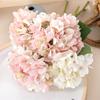 1 шт. Искусственный цветок гортензии 37 см, реалистичные шелковые цветы, свадебный букет своими руками, искусственный цветок для украшения стола, украшения дома
