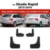 4 шт. Брызговики Подкрылки Совместимые со Skoda Rapid Хэтчбек 2013 2014 2015 2016 2017 2018 2019