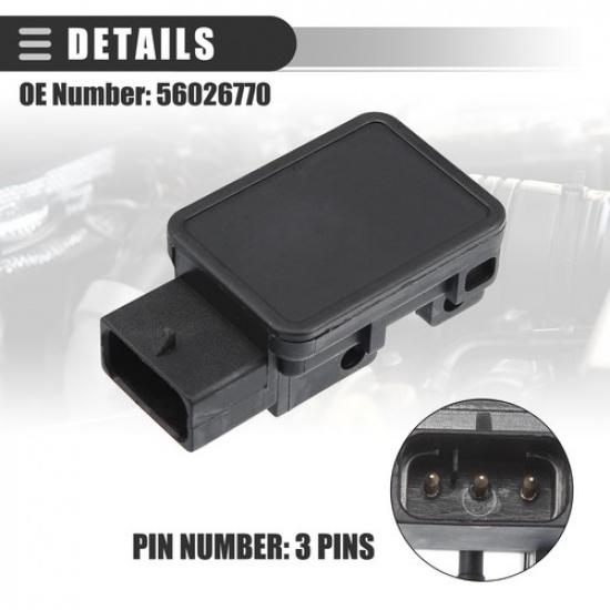 MAP Manifold Air Pressure Sensor for Dodge B150 1992-1994 No.56026770 Black