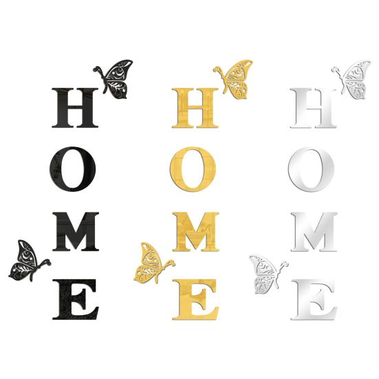 6 шт. наклейки на стену с зеркалом в виде бабочки, легко наносятся, без остатка, самоклеящиеся, отражающие солнечный свет, съемные зеркальные наклейки