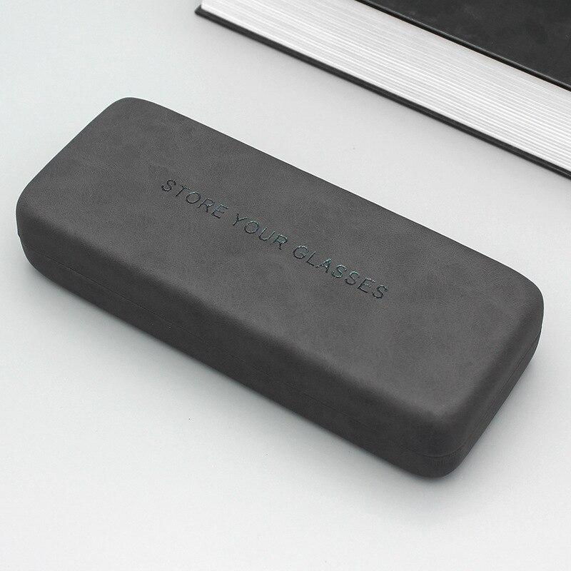 Модные футляры для очков из искусственной кожи с морщинами, железный чехол, универсальная коробка для хранения очков, аксессуары для очков