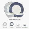 Wedgwood Blue Geometric 4-Piece Dinnerware Set