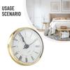 70MM Quartz Clock Inserts Movement Mechanism Replacement With A Back Cover Roman Arabic Numerals Home Decoration