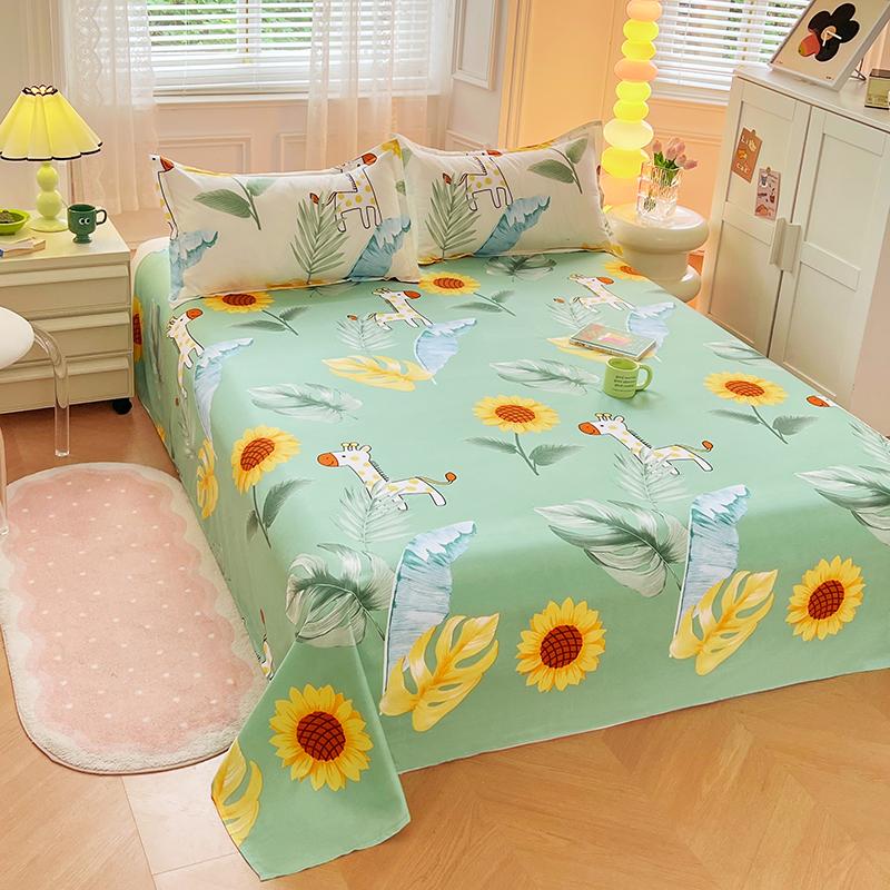 Простыни в мультяшном стиле Постельное белье, не наносящее вреда коже Простыня для взрослых и детей Простыня Roupa de Cama (Нет наволочки)