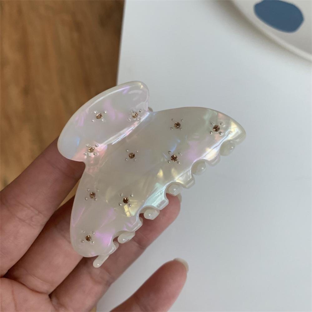 Semicircle Hair Accessory Rhinestone Girls Hair Claw Hair Clip Korean Style Shark Clip Headwear