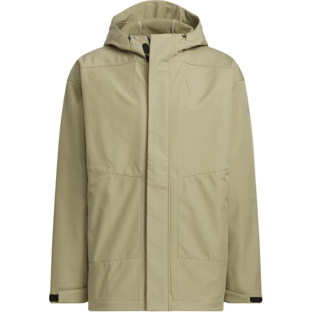 Adidas FW24 M Tran Jacket 2 Water Resistant Sports Casual Loose Fit Hooded Jacket Men Jackets Green JM9155