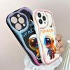 Cute Cartoon Pattern Cream Texture Casing Wavy Edge Soft Silicone Cover Phone Case for Huawei Honor Infinix Tecno iPhone